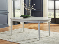 Montelaine - Oval Dining Room Extension Table - Antique White