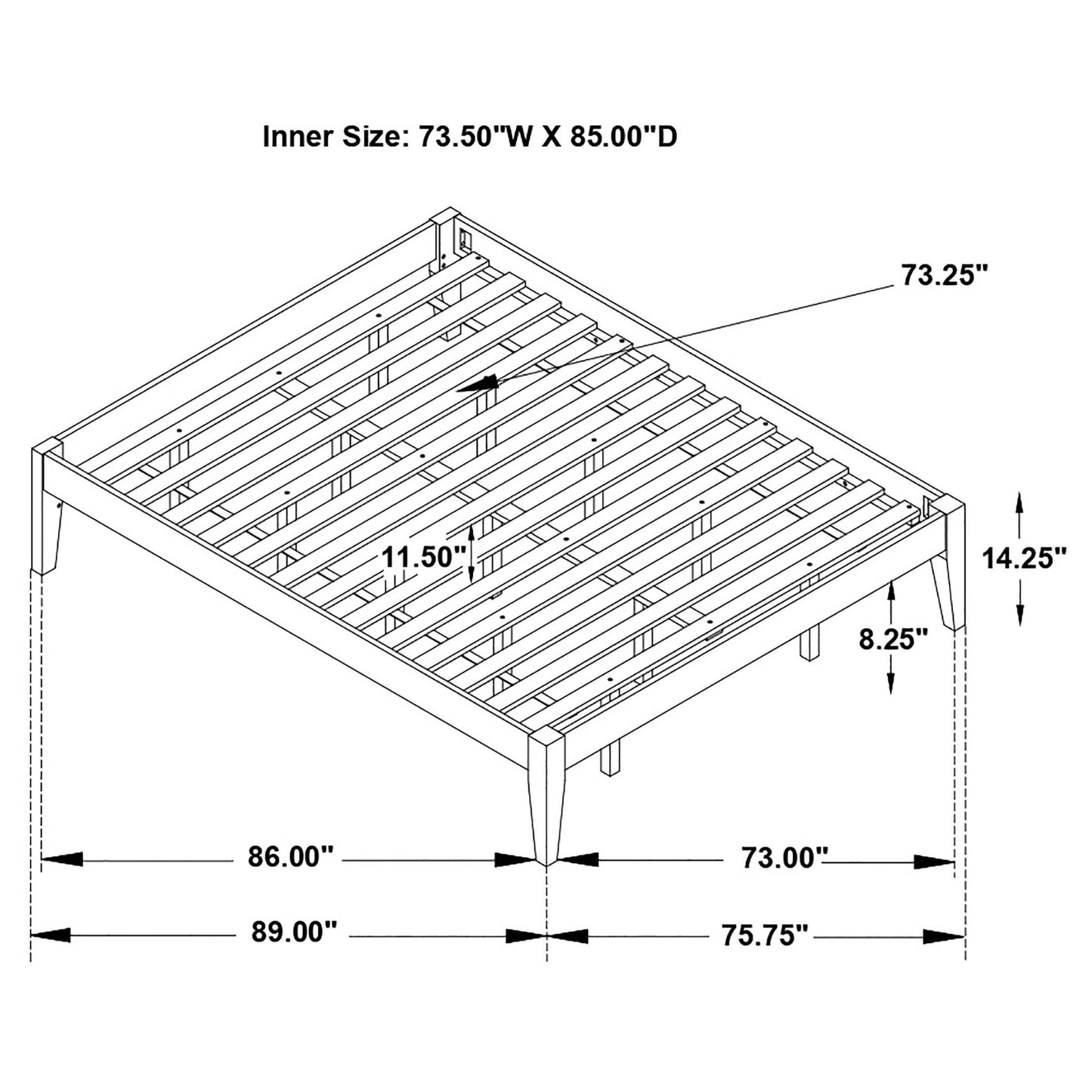 Spivey - Universal Platform Bed