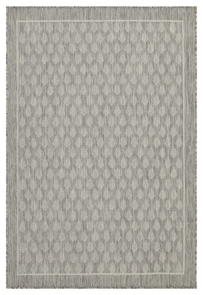Sunshine - 5'3" X 7'3" Indoor, Outdoor Polypropylene Area Rug - Silver