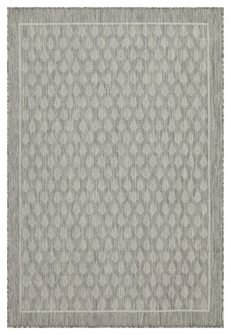 Sunshine - 5'3" X 7'3" Indoor, Outdoor Polypropylene Area Rug - Silver