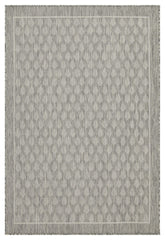 Sunshine - 5'3" X 7'3" Indoor, Outdoor Polypropylene Area Rug - Silver