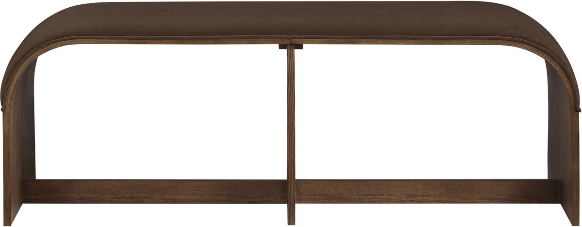 Sable - 52" Velvet Performance Fabric Upholstered Bench