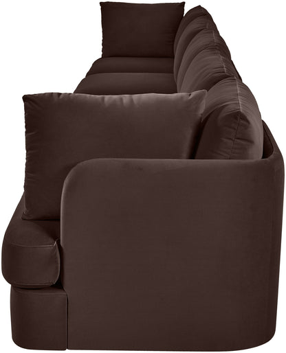 Hammond - Velvet Performance Fabric Upholstered 5 Piece Sofa