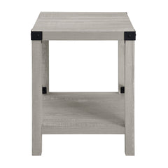 Farmhouse Metal X Table With Lower Shelf