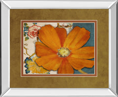 Summer In Paris Il By Lanie Loreth - Mirror Framed Print Wall Art - Orange