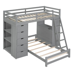 Bunk Bed With LED Light And USB Ports