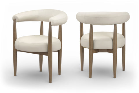 Sable - Vegan Leather Upholstered Dining Chair (Set of 2) - Brown Base