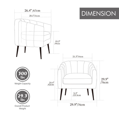 3 Piece Living Room Furniture Set Sofa & Armchairs