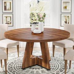 Round Dining Cross Base Kitchen Table