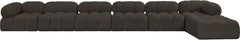 Ames - 7 Piece Boucle Fabric Modular L-Shaped Sectional