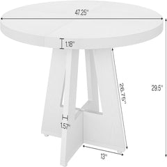 Round Dining Cross Base Kitchen Table