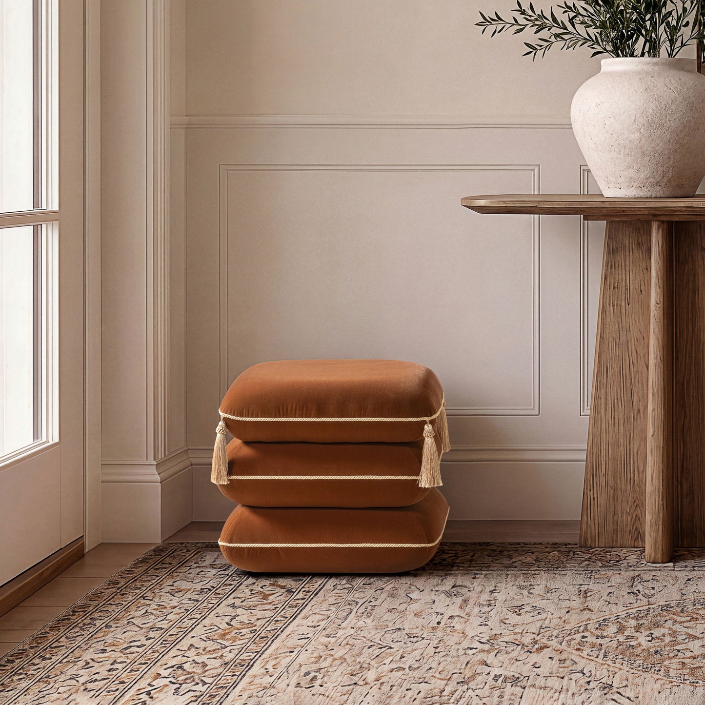 Monarch - Squared Upholstered Ottoman
