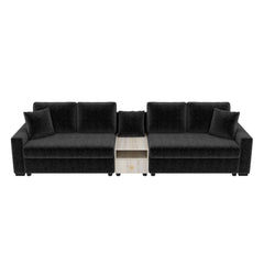 Modular Sofa Couch With Storage Armrest And Center Console