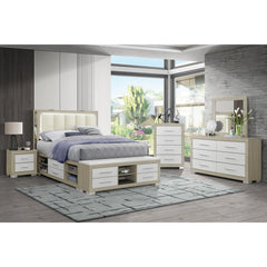 Messa - 5 Piece Bedroom Set With Bookcase Headboard