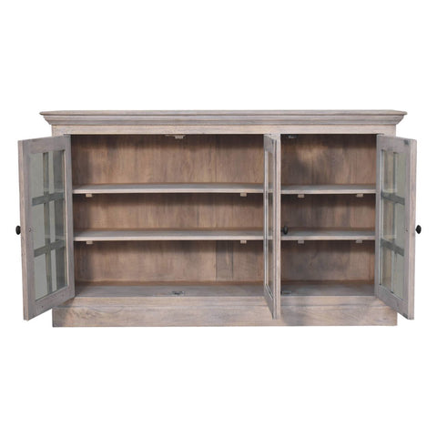 Triple Glazed Cabinet - Gray