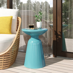Outdoor Modern Metal End Large Table