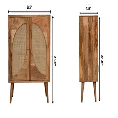 Close Knit Leaf Cabinet - Oak