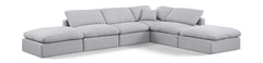 Indulge - Linen 6 Piece Modular Armless Sectional