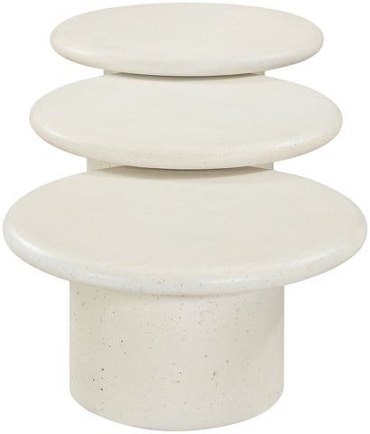 Emara - 3 Piece Concrete And Fiberglass Indoor / Outdoor Coffee Table