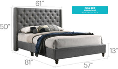 Nailhead Bed Transitional Vibrant