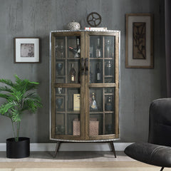 Brancaster - 68" Cabinet - Oak & Aluminum