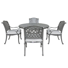 Outdoor Aluminum Dining Set With Cushion