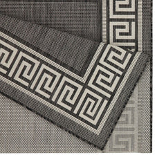 Sunshine - 5'3" X 7'3" Polypropylene Indoor, Outdoor Area Rug - Anthracite