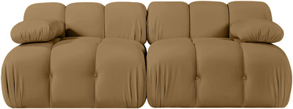 Orin - Velvet Performance Fabric Upholstered 2 Piece Modular Sofa