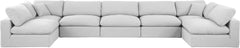 Comfy - 7 Piece Linen Modular Armless Sectional