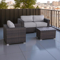 Stylish Sofa Seating Group With Cushions Perfect For Outdoor Gatherings