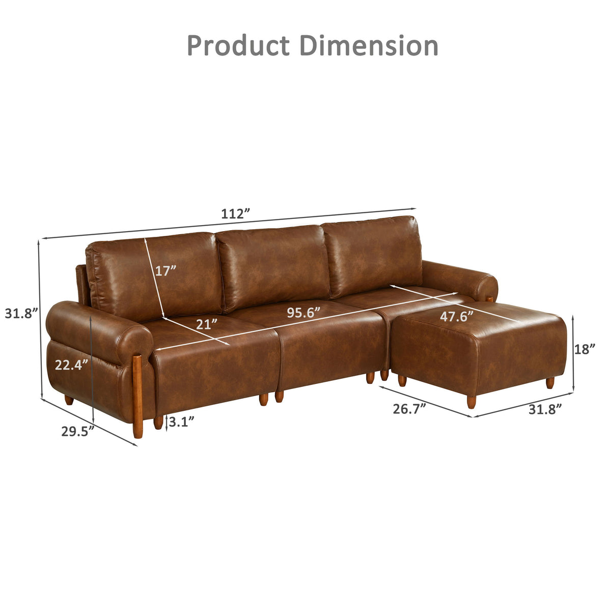 Sectional Modular Couch Sofa