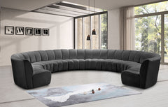 Infinity - 10 Piece Velvet Modular Sectional