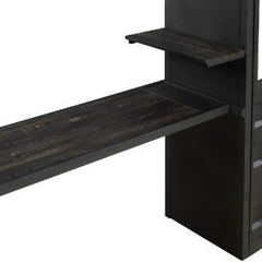 Cargo - Twin Loft Bed With Desk & Wardrobe - Gunmetal