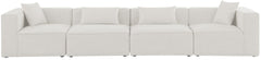 Cube - Linen Modular 4 Seat Sofa