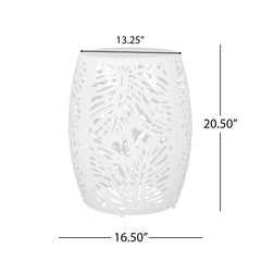 Modern Design Metal End Table, Large