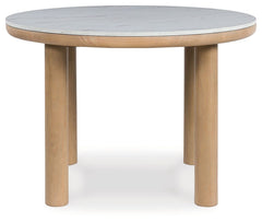 Sawdyn - Round Dining Room Table - Light Brown