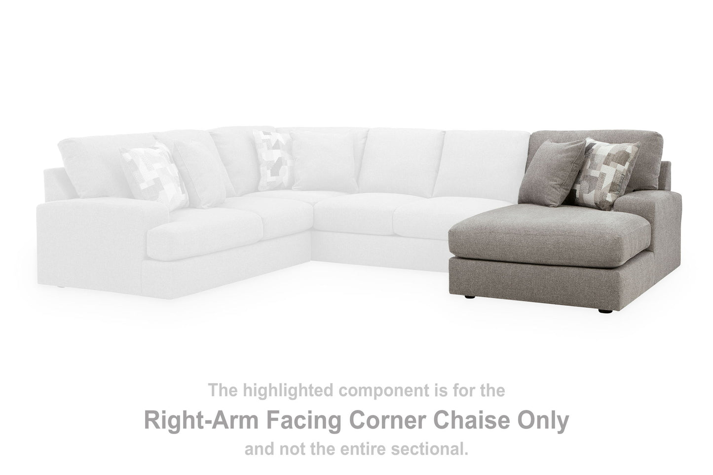 Lindon - RAF Corner Chaise - Smoke