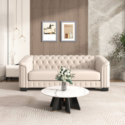 Sofa With Thick Removable Seat Cushion, 3 Seater