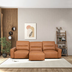 Grant - Triple Power Convertible Sofa - Cognac