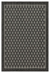 Sunshine - 5'3" X 7'3" Indoor, Outdoor Polypropylene Area Rug - Anthracite