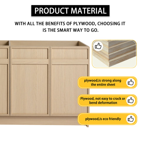 Modern Freestanding Bathroom Vanity & Soft Close Cabinet Doors