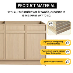 Modern Freestanding Bathroom Vanity & Soft Close Cabinet Doors