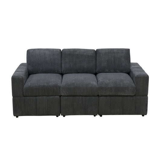 Oversized Modular Sectional Sofa 3 Piece Set, Flexible Layout For Living Room