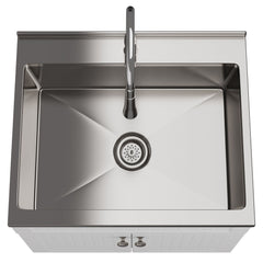 Beckham - Laundry Cabinet & Faucet And Stainless Steel Sink