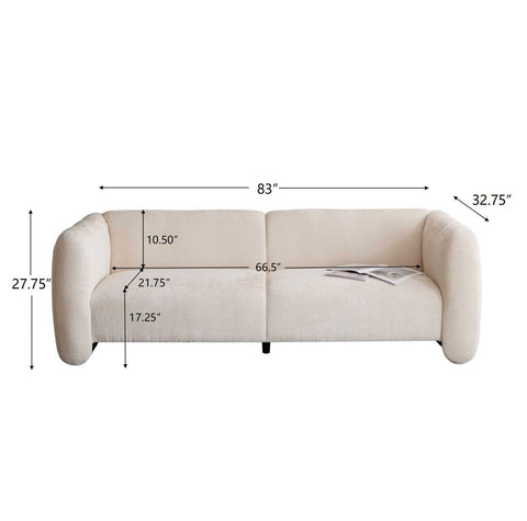Tonson - 3 Seater Sofa, Wave Design