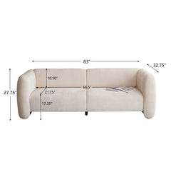 Tonson - 3 Seater Sofa, Wave Design