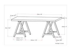Sawhorse - Handcrafted Solid Table