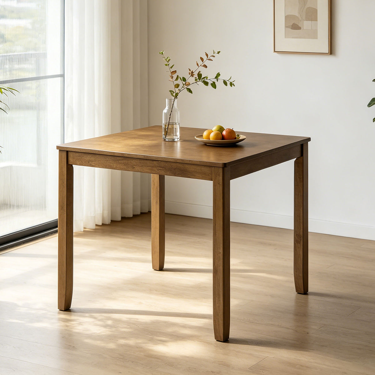 Dining Square 4 Person Table, Only The Table - Oak