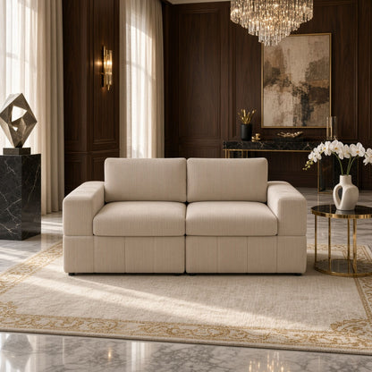 Oversized Modular Loveseat Set