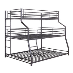 Caius II - Twin Over Full/Queen Bunk Bed - Gunmetal